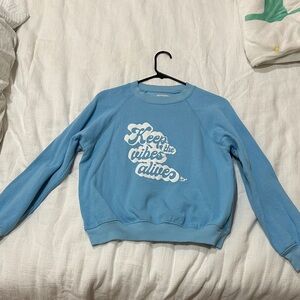 Blue Graphic Sweatshirt